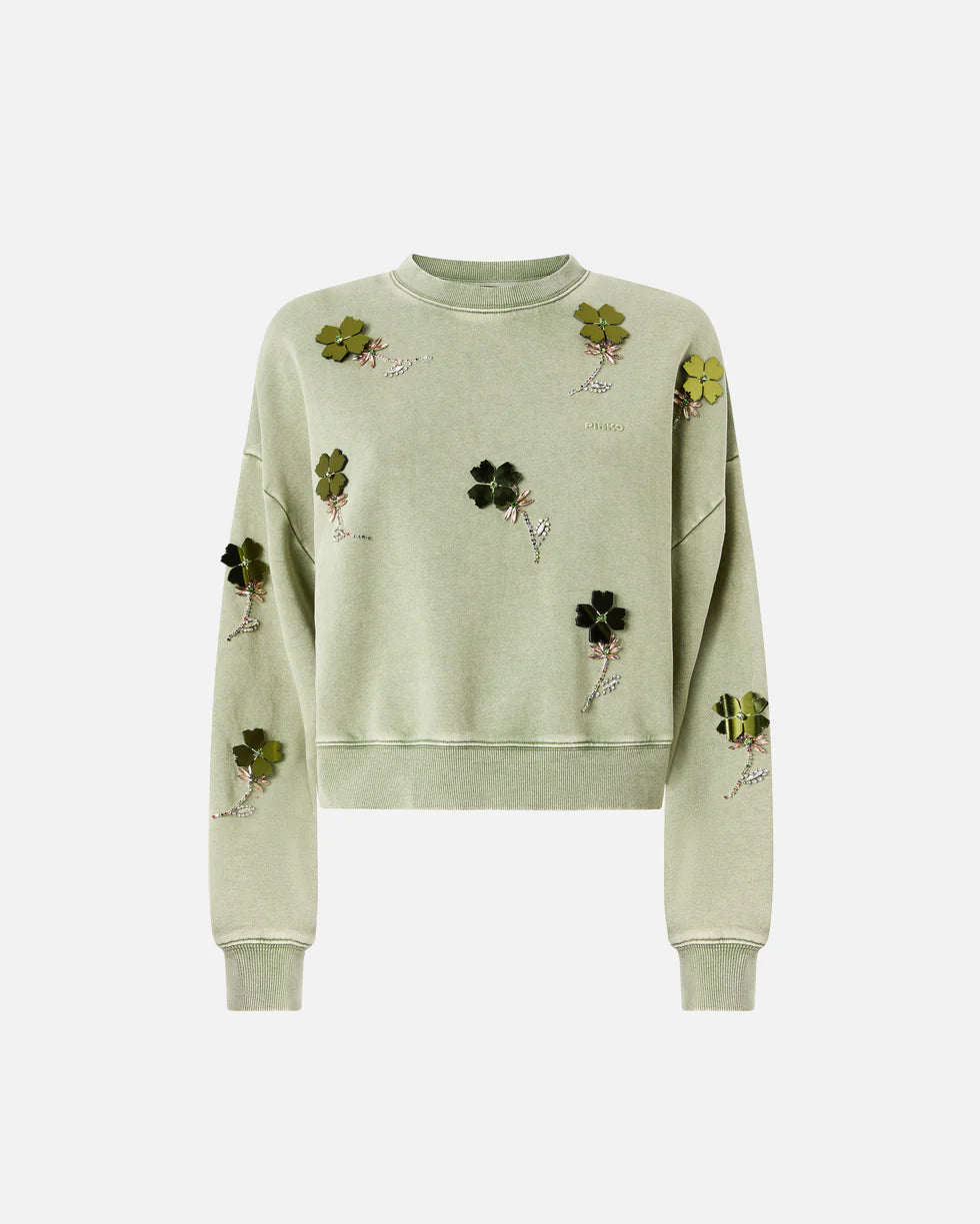 PKO-106302 KIKOINE SAGE JEWEL SWEATSHIRT