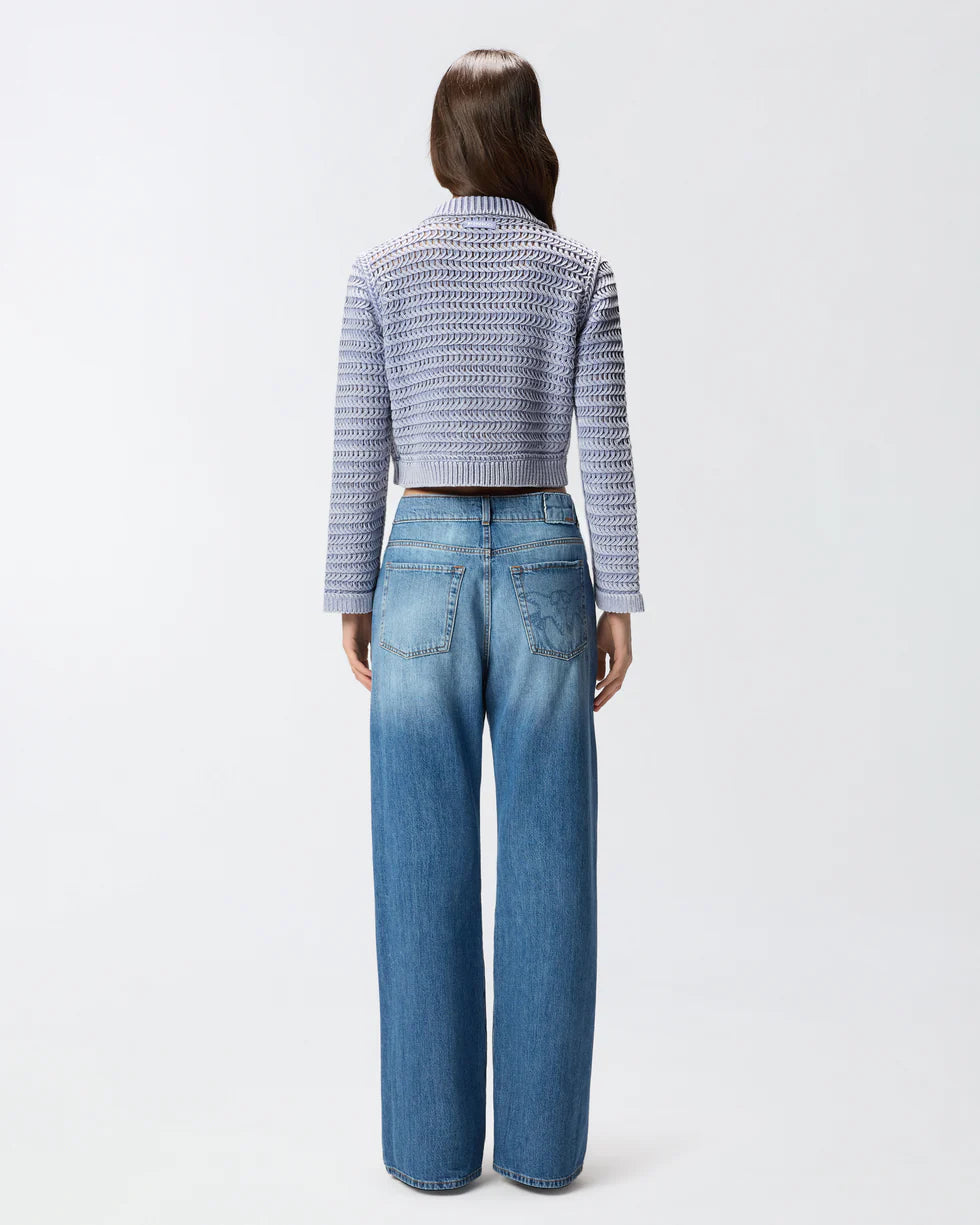 PKO-106858 CAMELLIA BLUE KNIT CARDIGAN