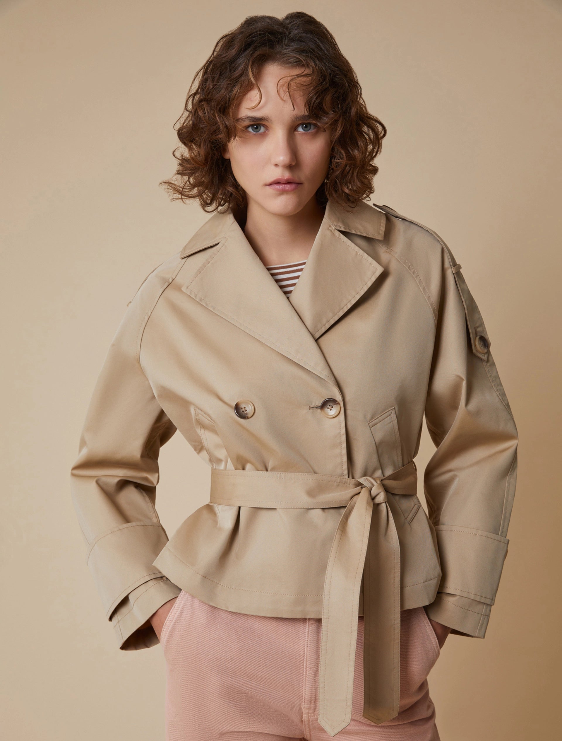 PNK-251108105 ANSON SAND BELT JACKET