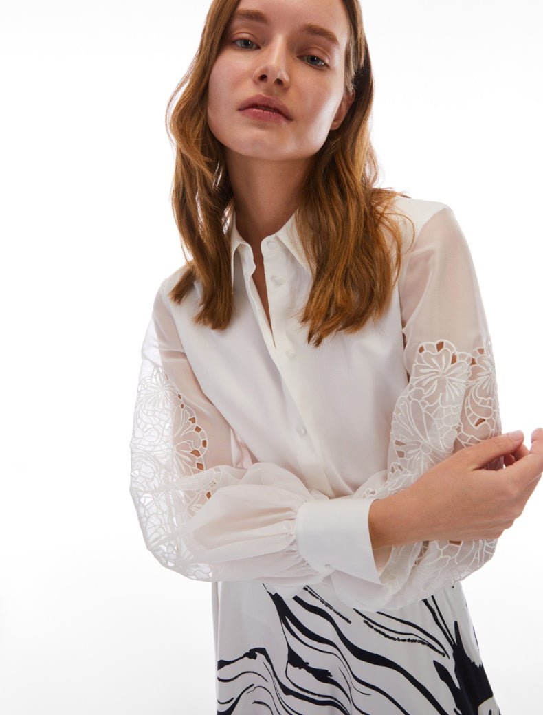 PNK-241111101 MUSEO WHITE BLOUSE