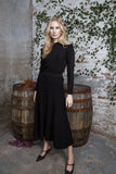MUN-MNA4230 BLACK KNIT DRESS