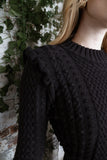 MUN-MNA4230 BLACK KNIT DRESS
