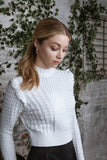 MUN-MNA4228 CREAM HEAVY KNIT TOP