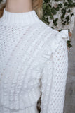 MUN-MNA4228 CREAM HEAVY KNIT TOP