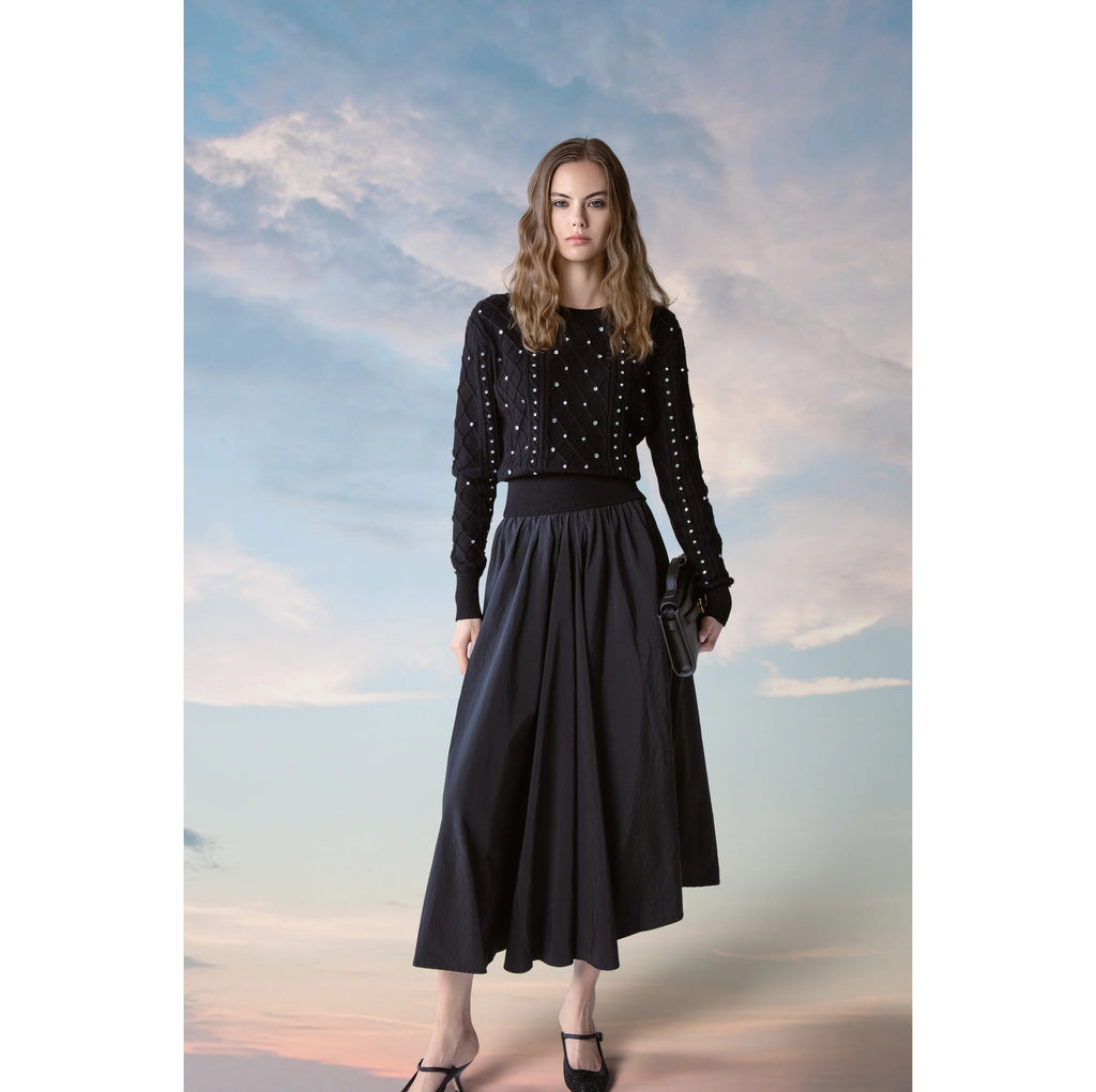 MUN-MNA5011 BLACK ALLURE SKIRT
