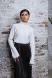MUN-MNA4244 ECRU TIE-BACK TOP