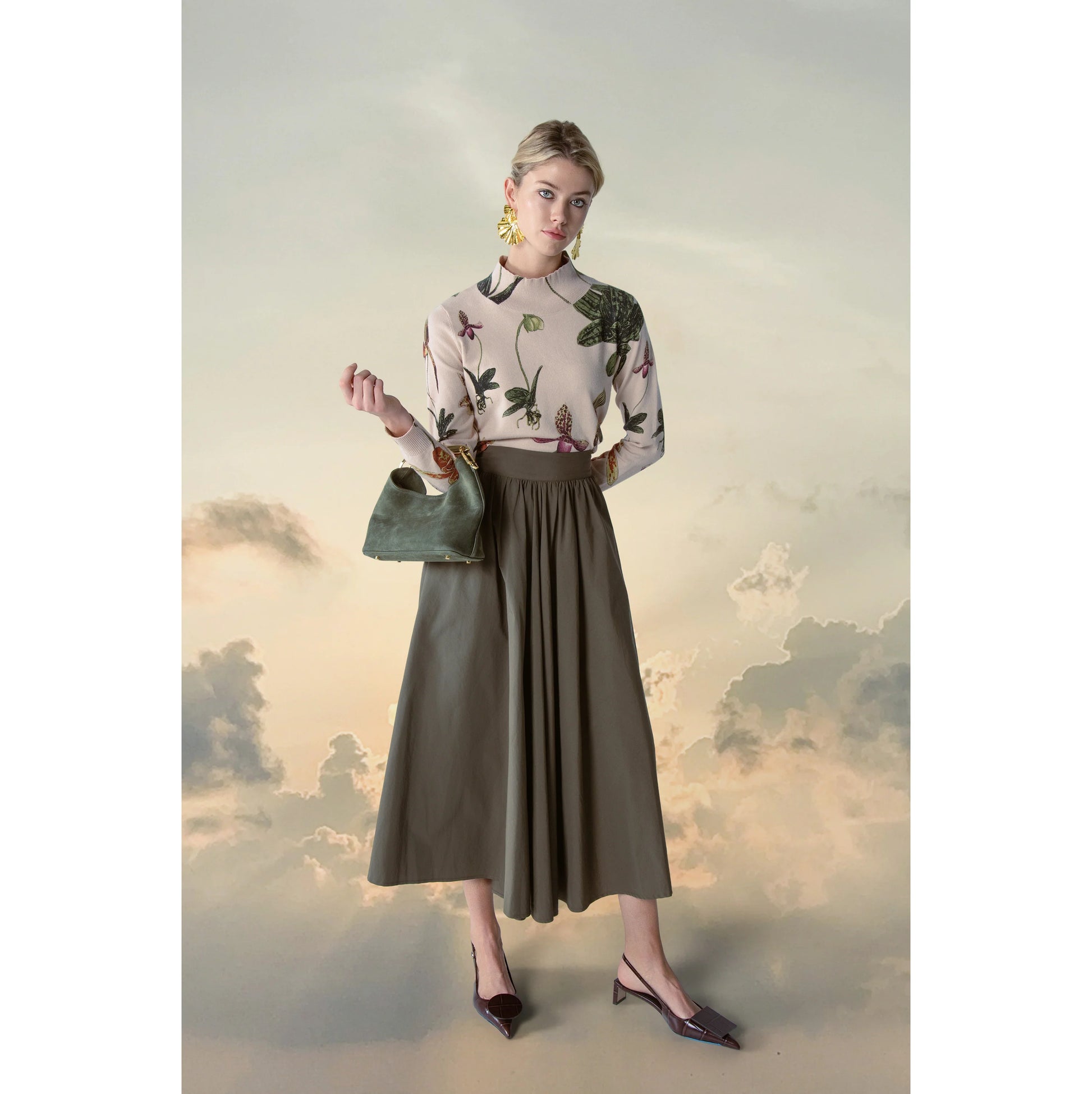 MUN-MNA5011 GREEN ALLURE SKIRT