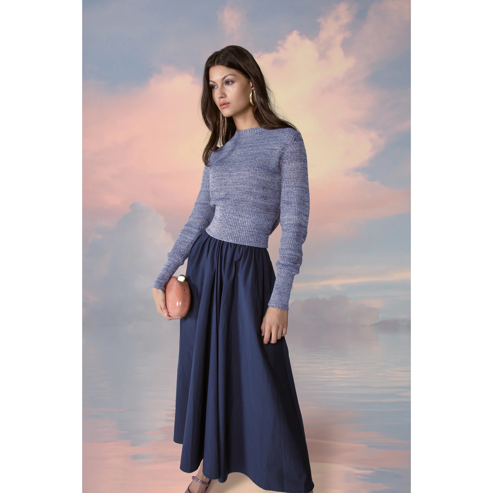 MUN-MNA5011 NAVY ALLURE SKIRT