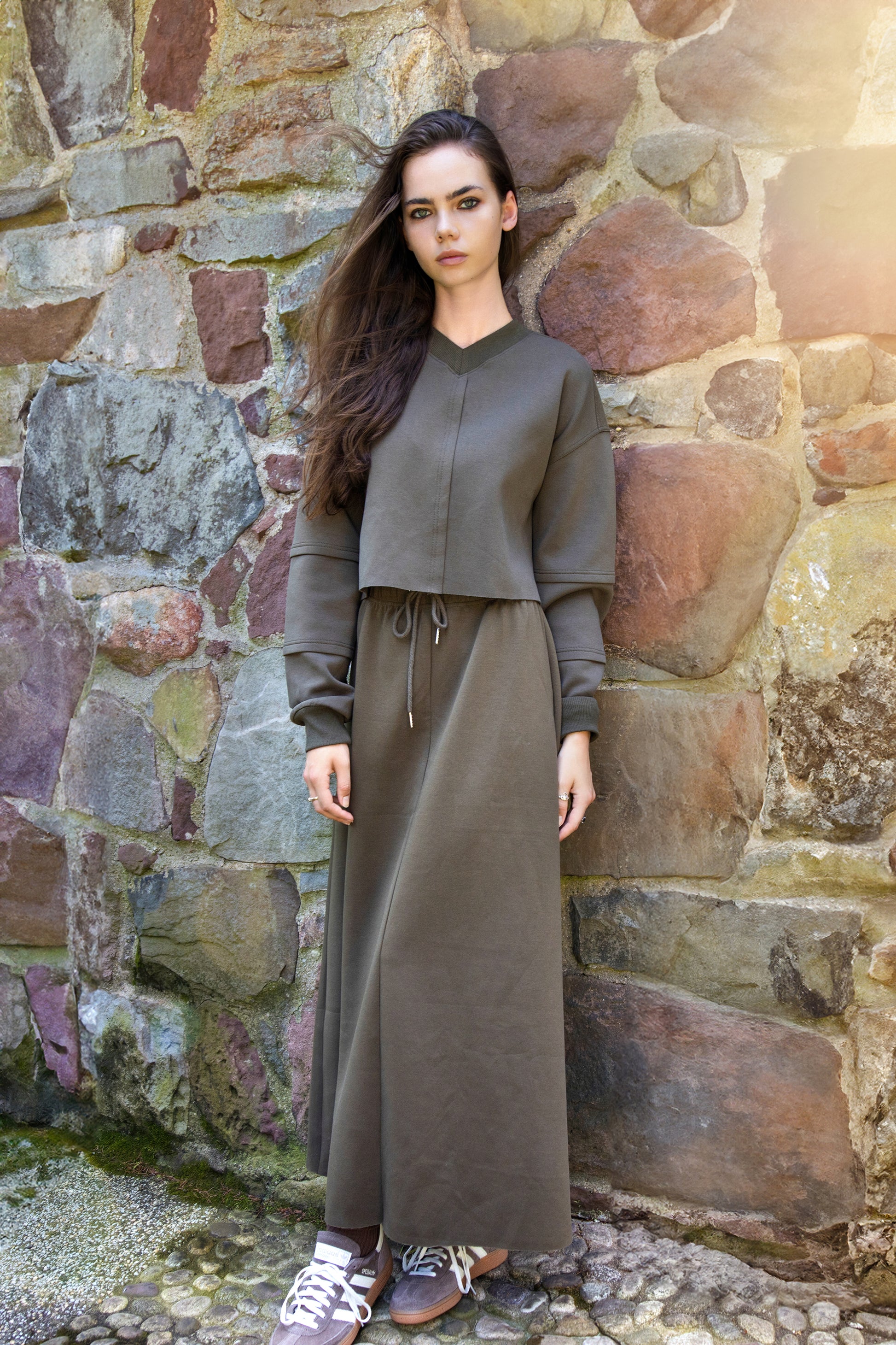 MUN-NUA4381 GREEN SCUBA TOP