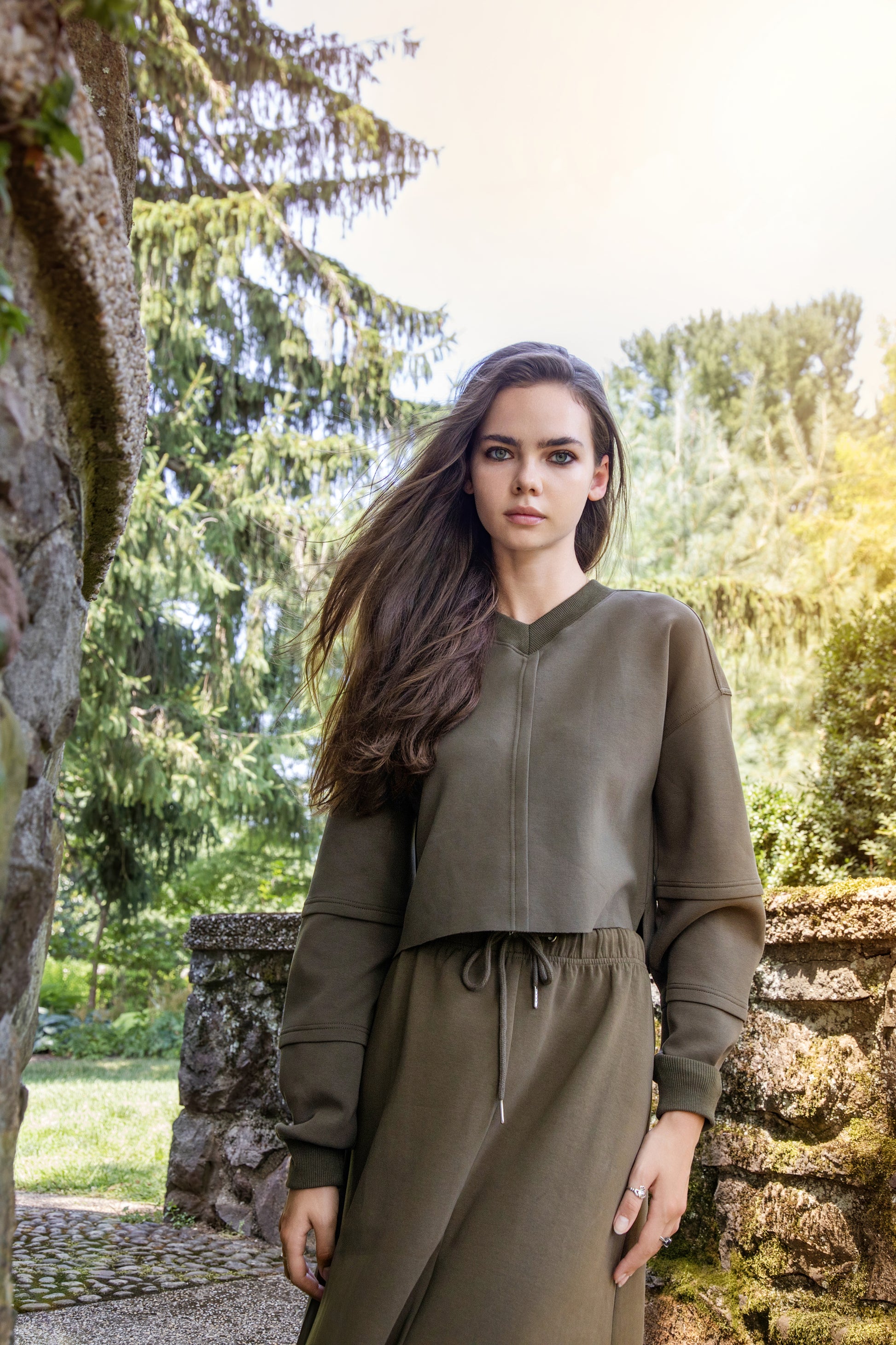 MUN-NUA4381 GREEN SCUBA TOP