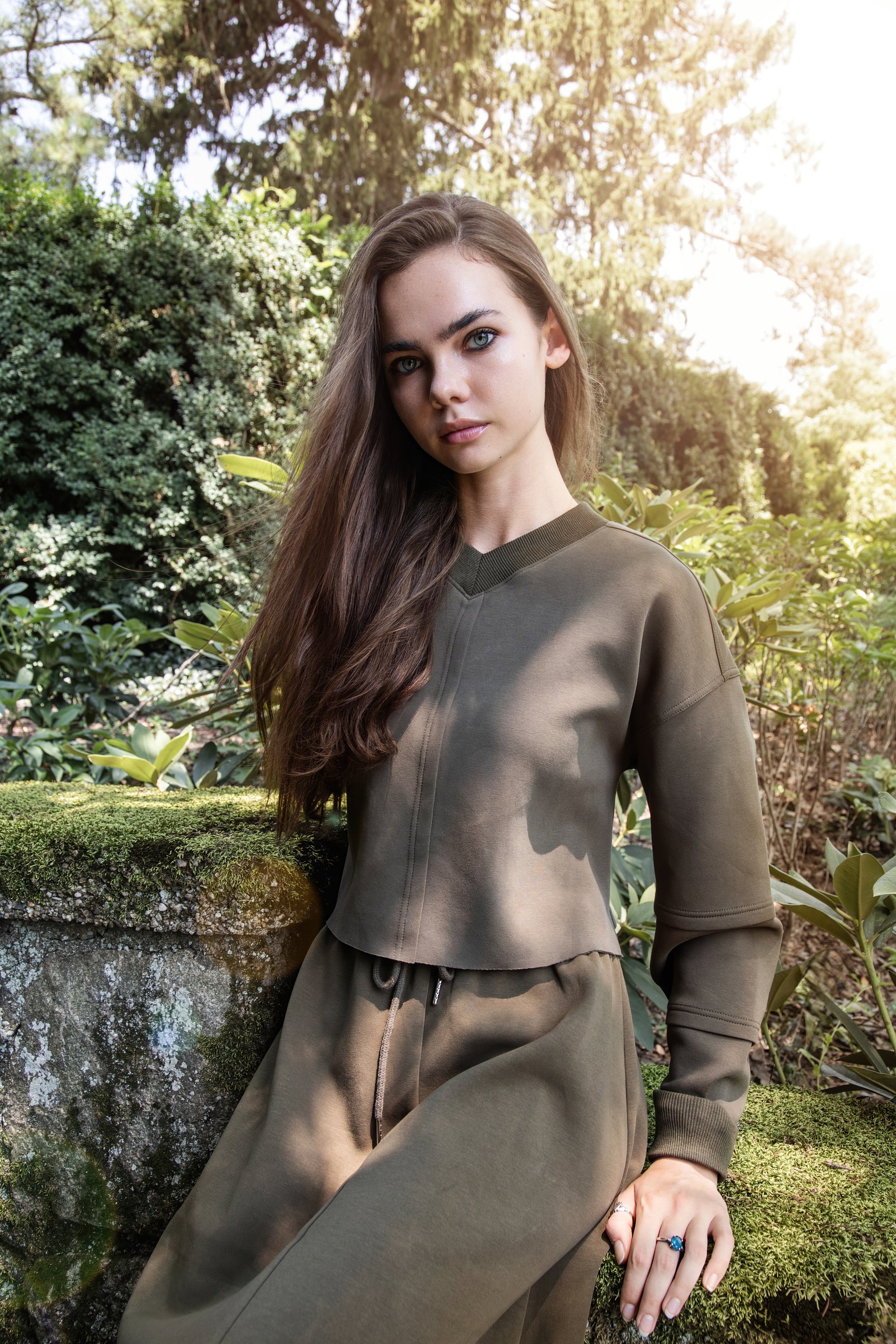 MUN-NUA4381 GREEN SCUBA TOP