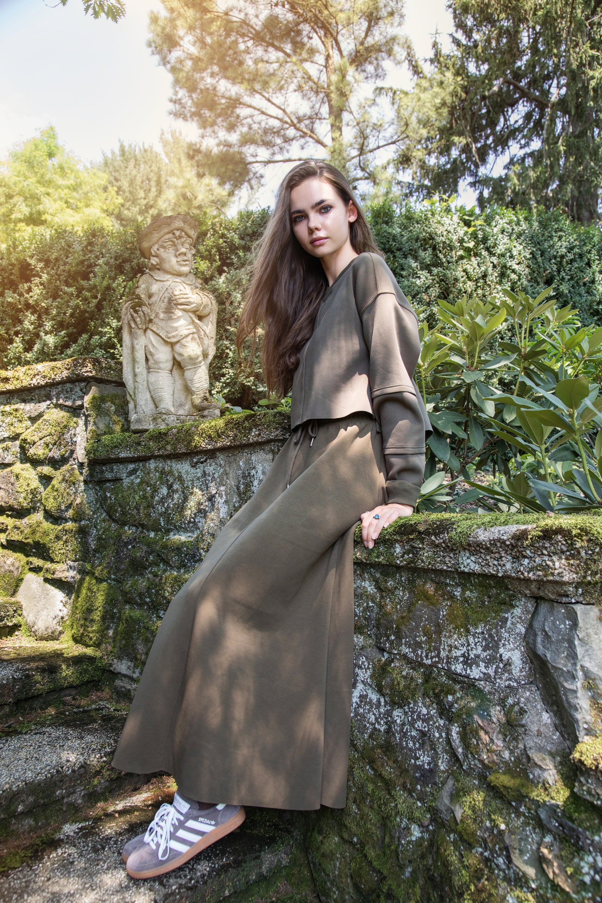 MUN-NUA4381 GREEN SCUBA TOP