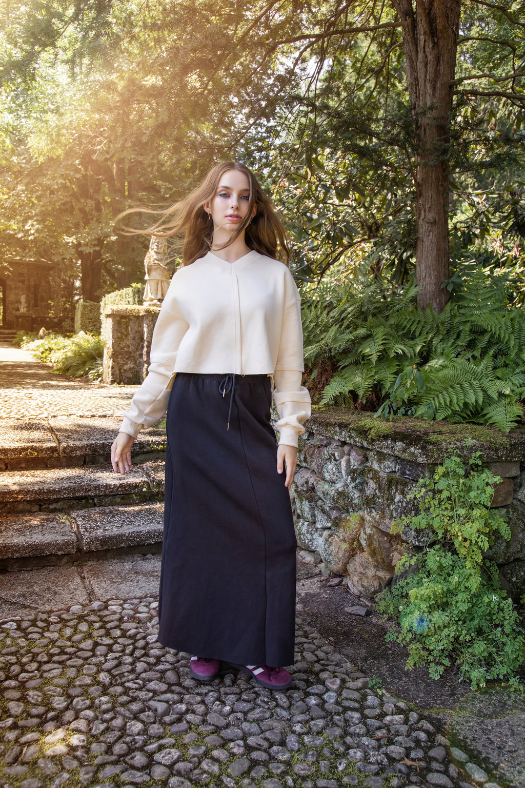 MUN-NUA4381 IVORY SCUBA TOP