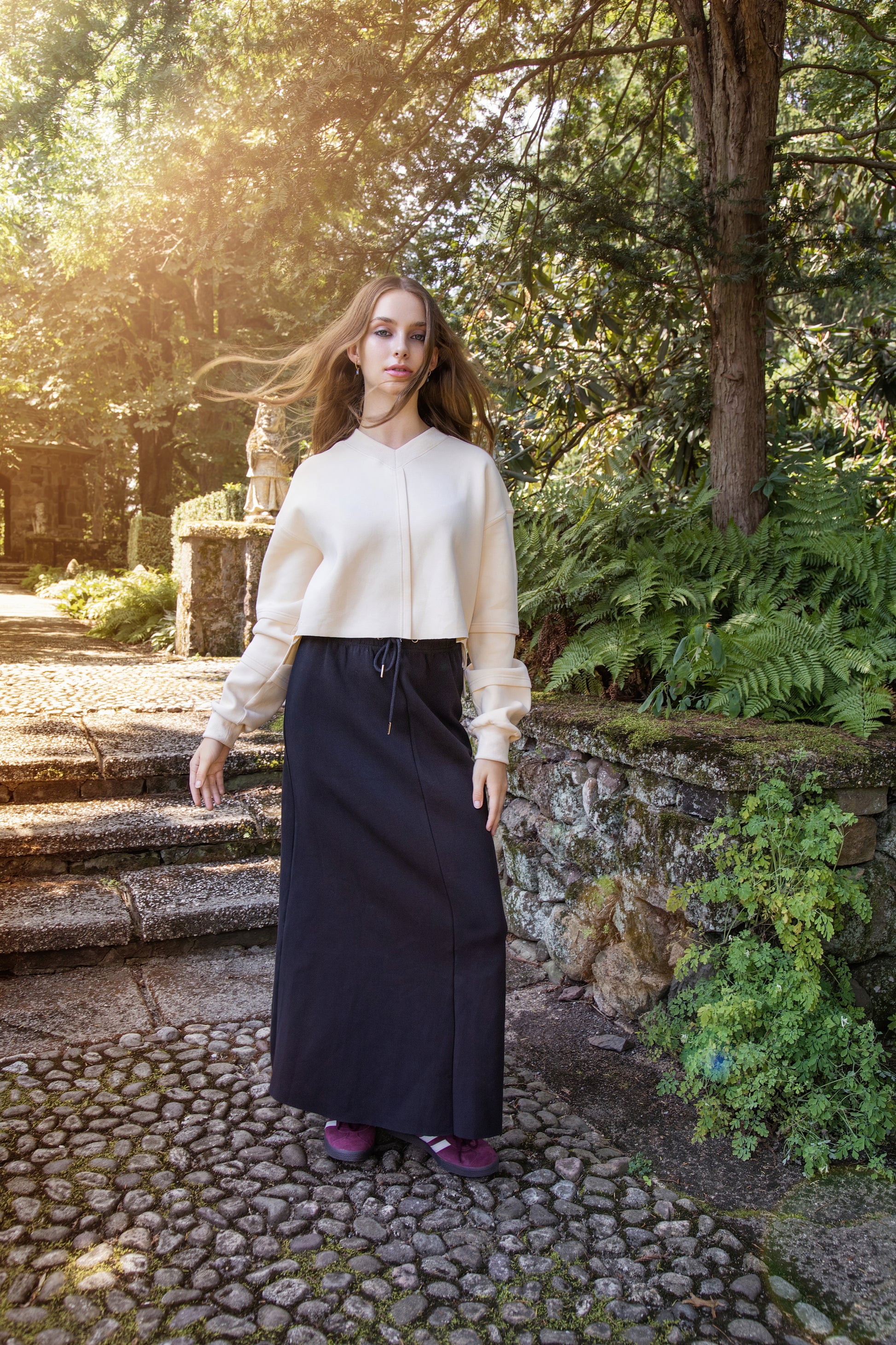 MUN-NUA4381 IVORY SCUBA TOP