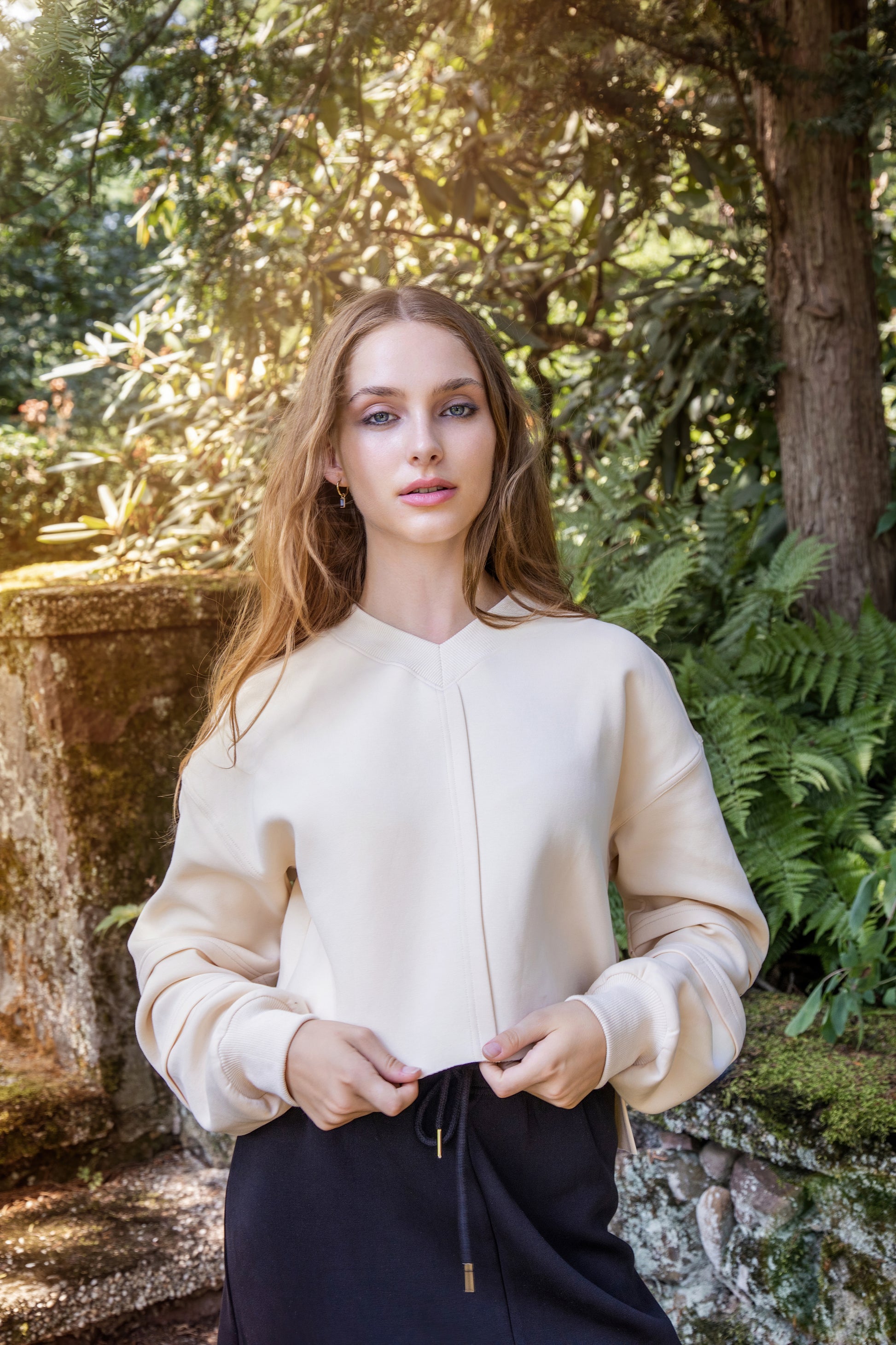 MUN-NUA4381 IVORY SCUBA TOP