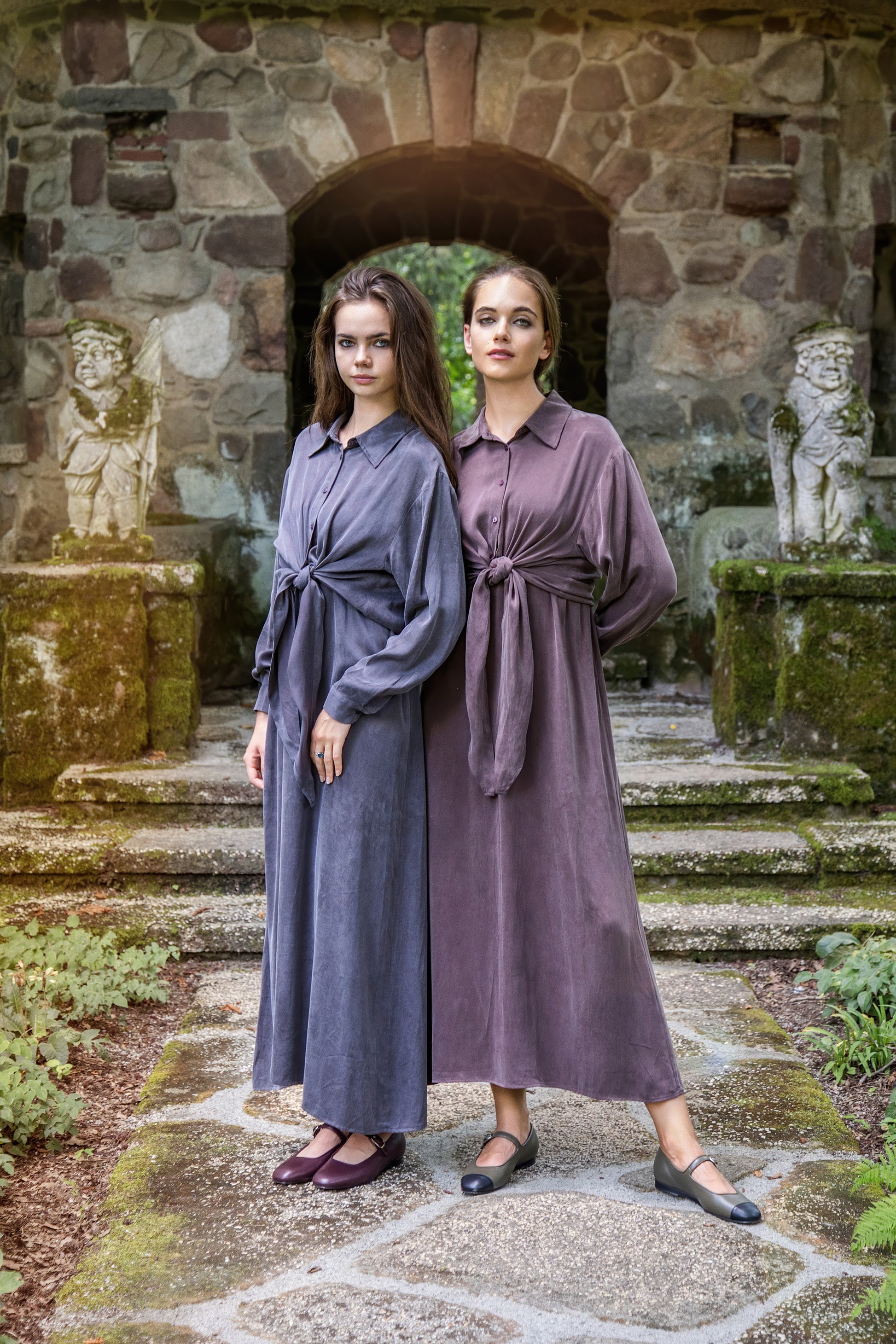 MUN-NUA4024C MUSHROOM TIE KNOT BLOUSE