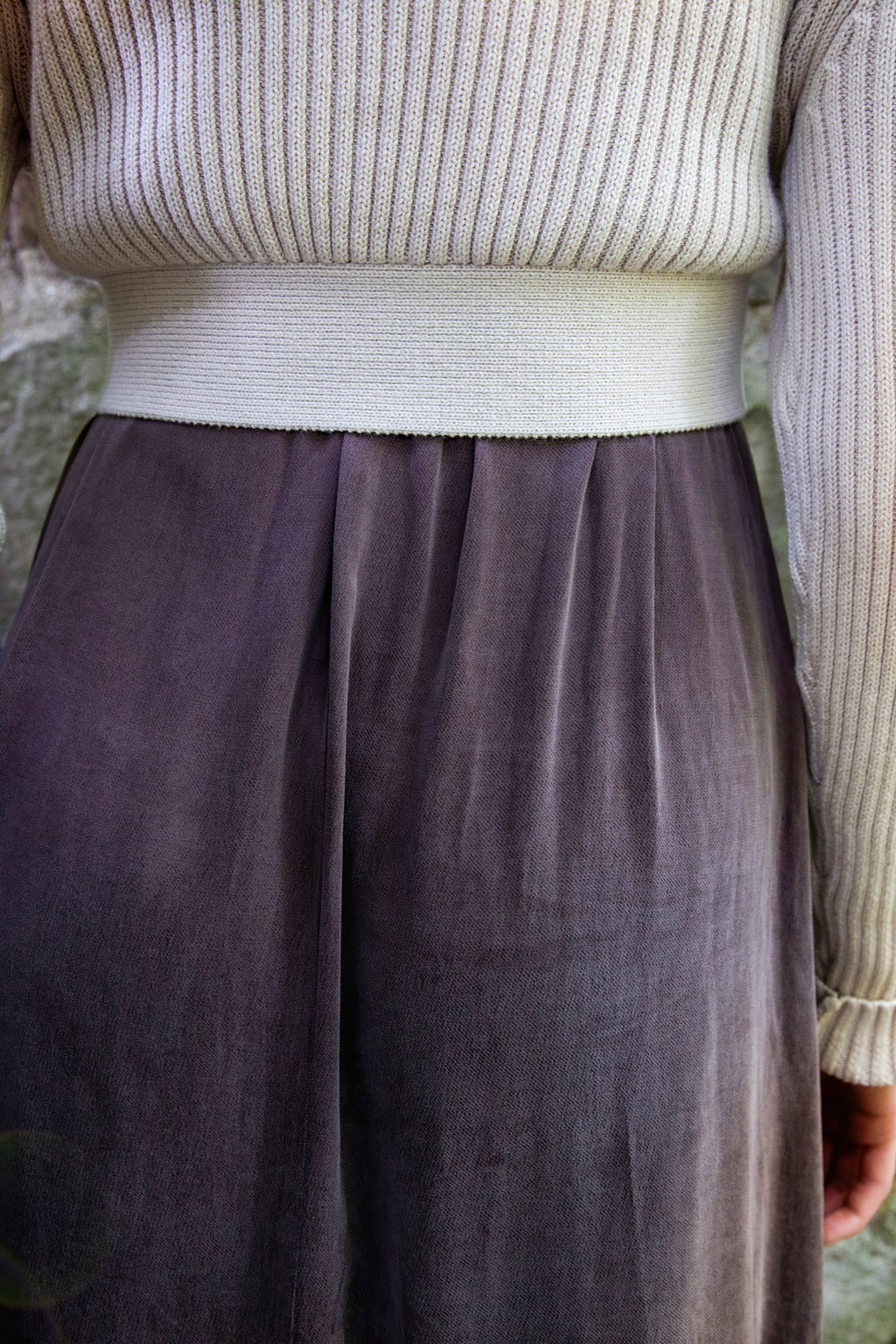 MUN-NUA4206 ECRU TIE TOP