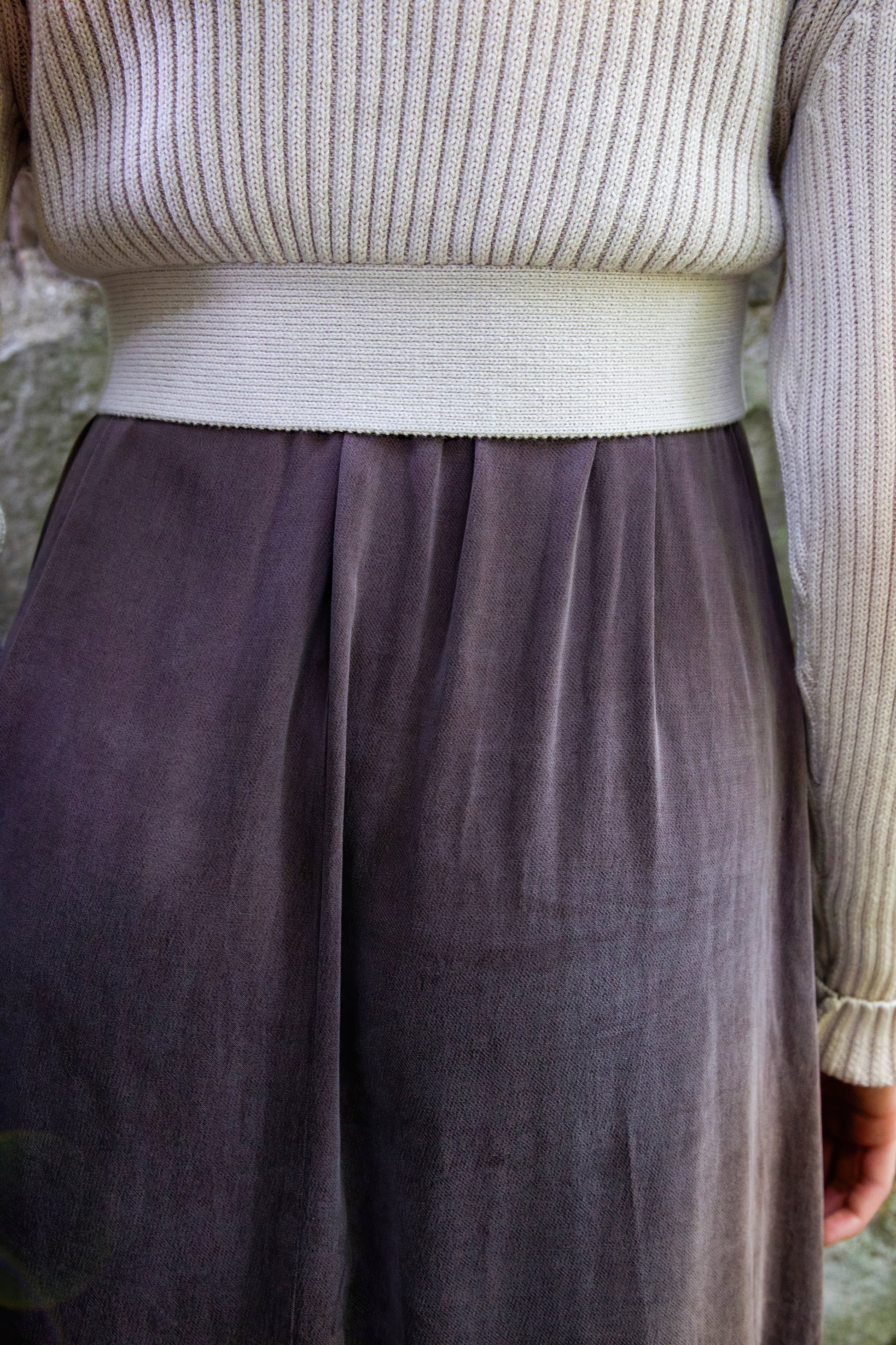 MUN-NUA4206 ECRU TIE TOP