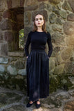 MUN-NUA4220 BLACK RIBBED POCKET TOP