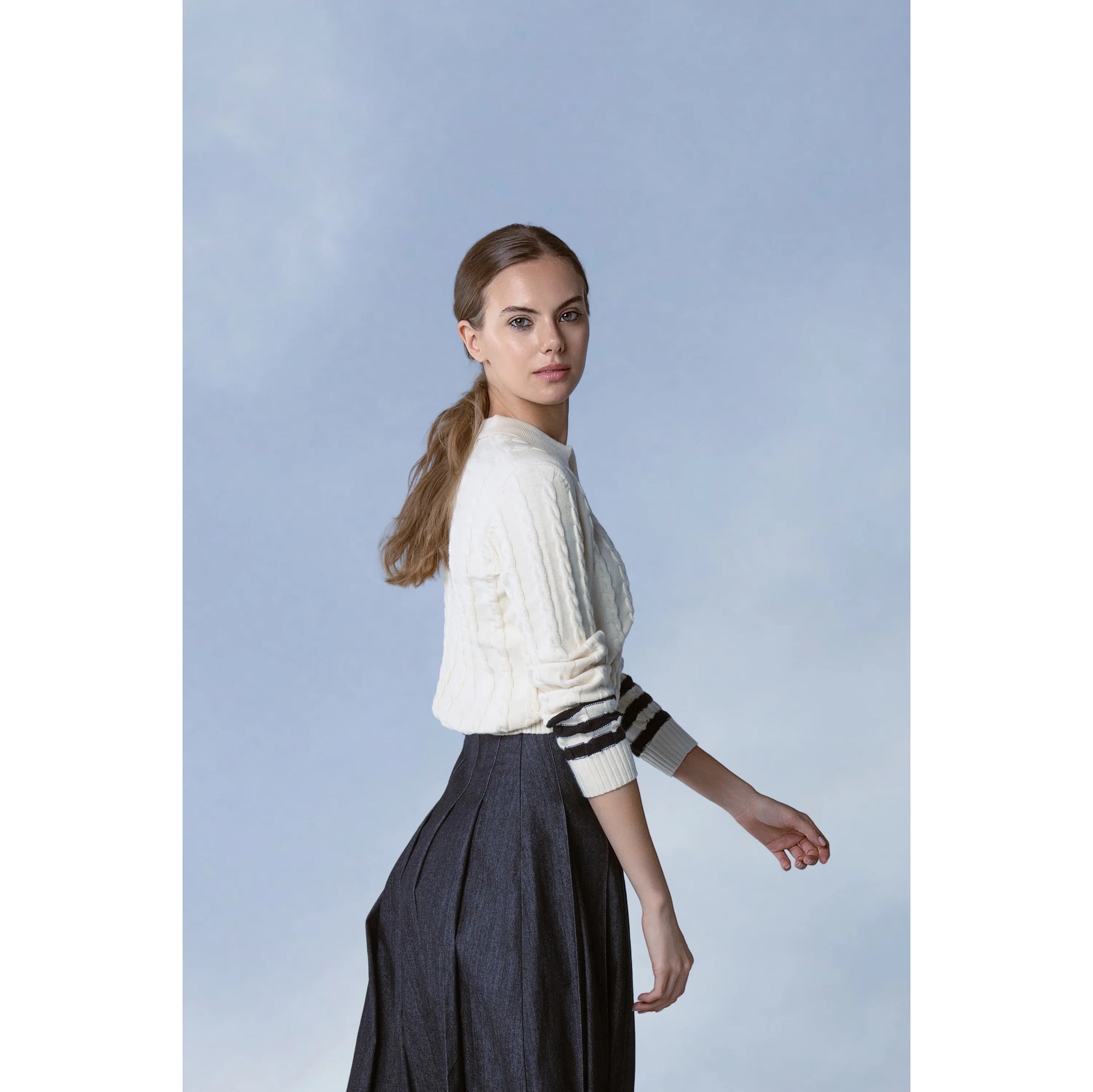 MUN-MNA5069 ECRU ENDURA POLO TOP