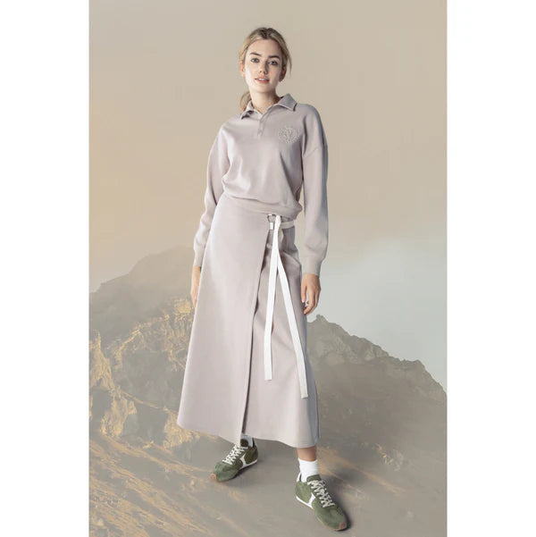 NUE-NUA4735 TAUPE POLO SWEATSHIRT