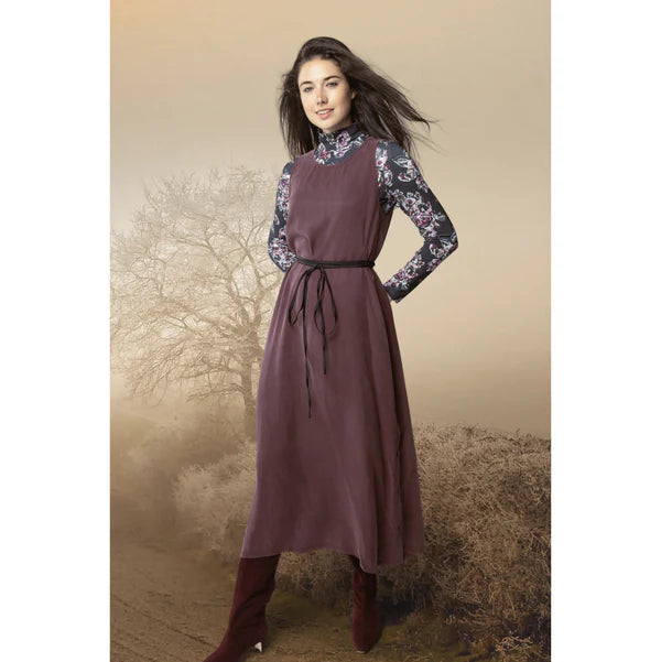 NUE-NUA5046 WINE LYLAH SLEEVELESS DRESS