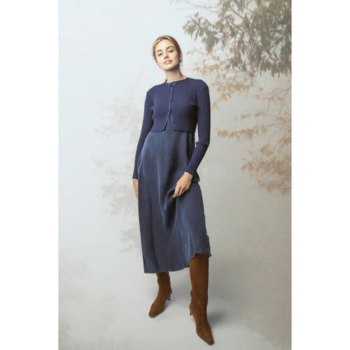 NUE-NUA5048 NAVY EMBER CARDIGAN