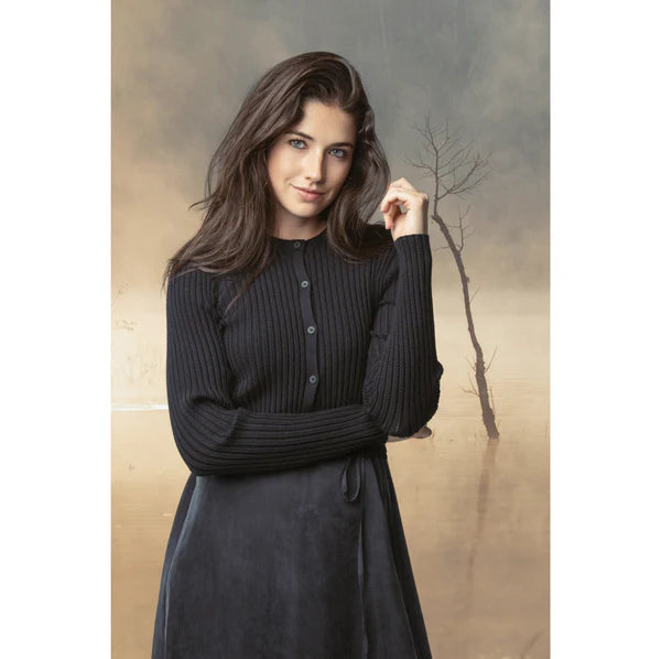 NUE-NUA5048 BLACK EMBER CARDIGAN