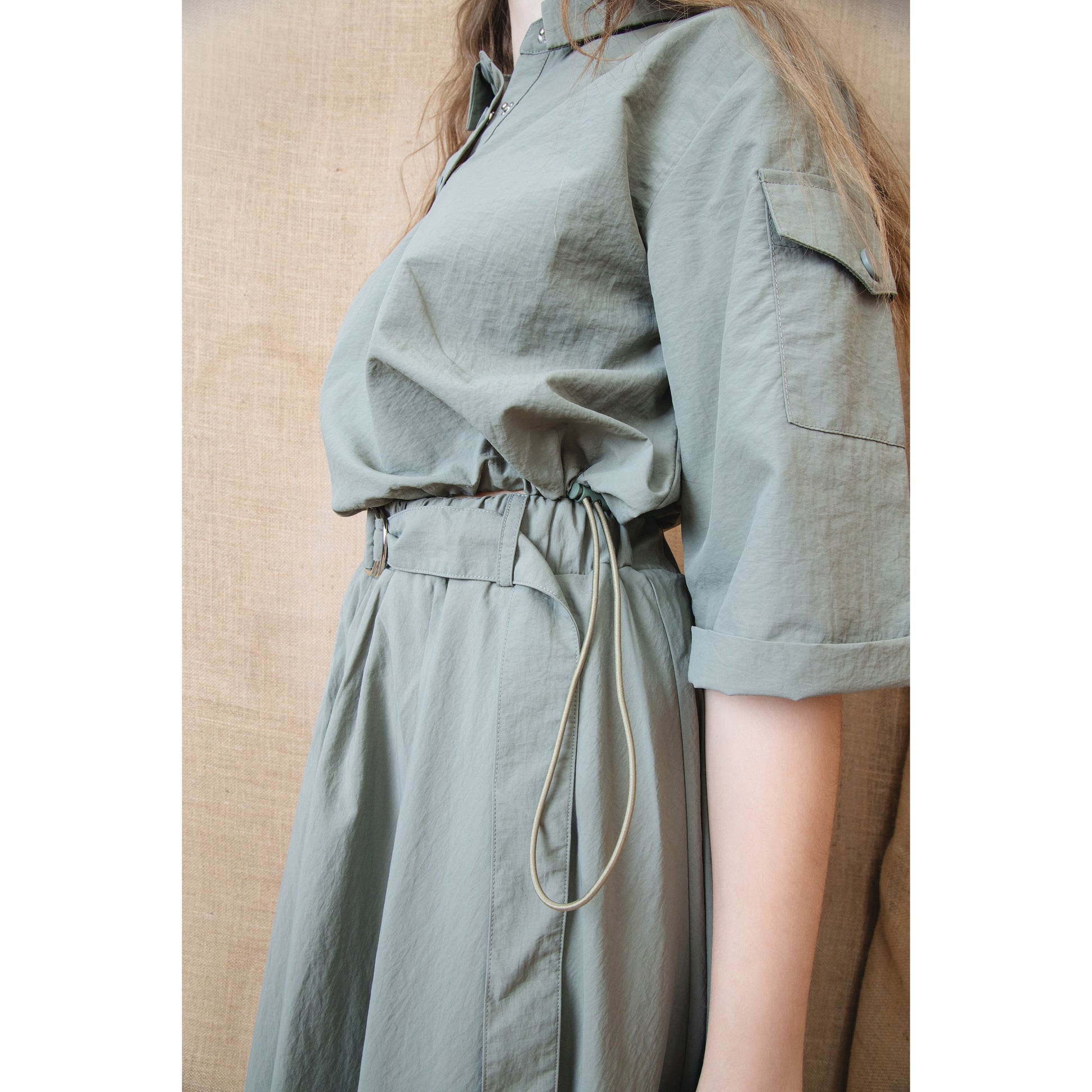 NUE-NUS4526 GREEN WILLOW SKIRT