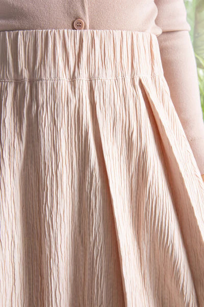 MUN-NS6004 ECRU CRYSTA SKIRT