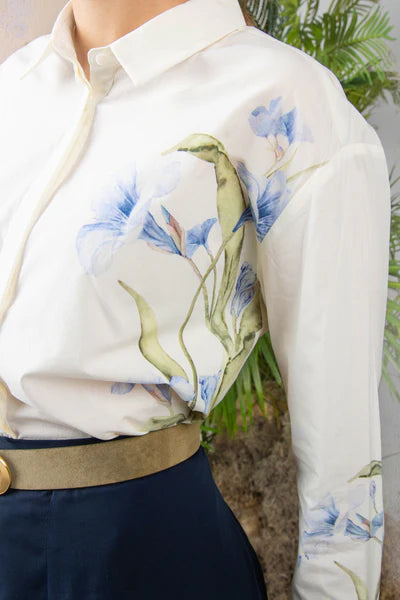 MUN-MNS6020 IVORY CAMILLE BLOUSE