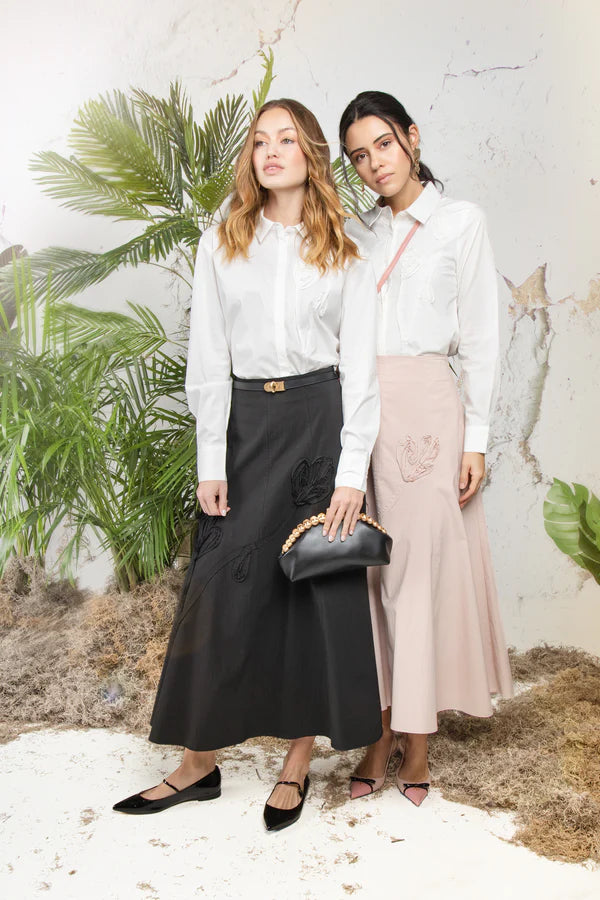 MUN-MNS6024 BLACK VIOLETTE SKIRT