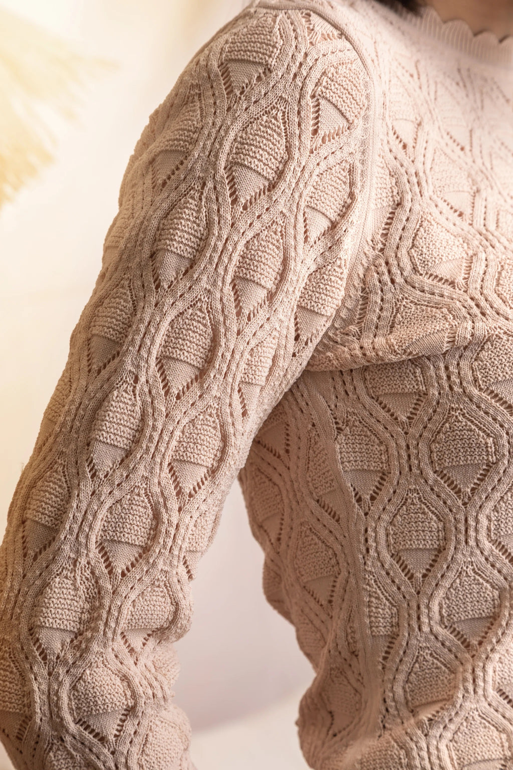 MUN-MN4012&MN4015 WHITE KNIT SET