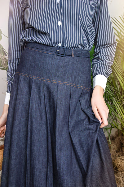 MUN-MNS6044 DARK DENIM RENATA SKIRT