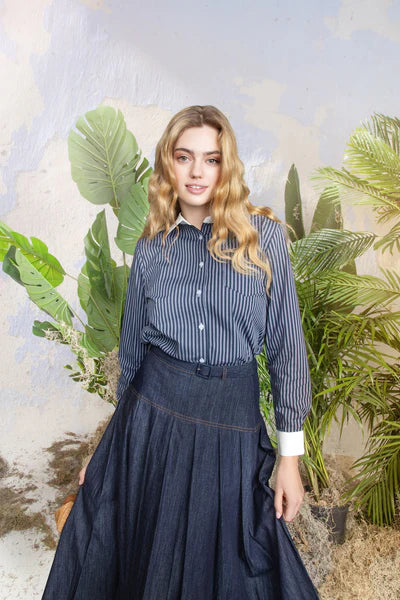 MUN-MNS6044 DARK DENIM RENATA SKIRT