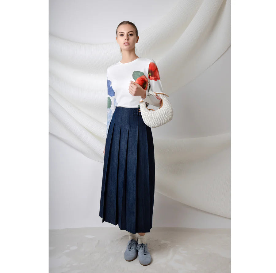 MUN-MNS4578 BLUE DENIM POLARIS SKIRT