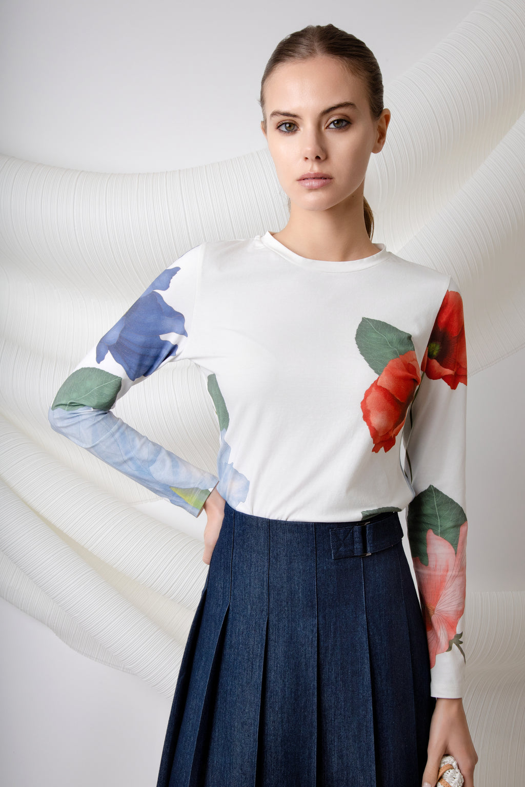 MUN-MNS4578 BLUE DENIM POLARIS SKIRT