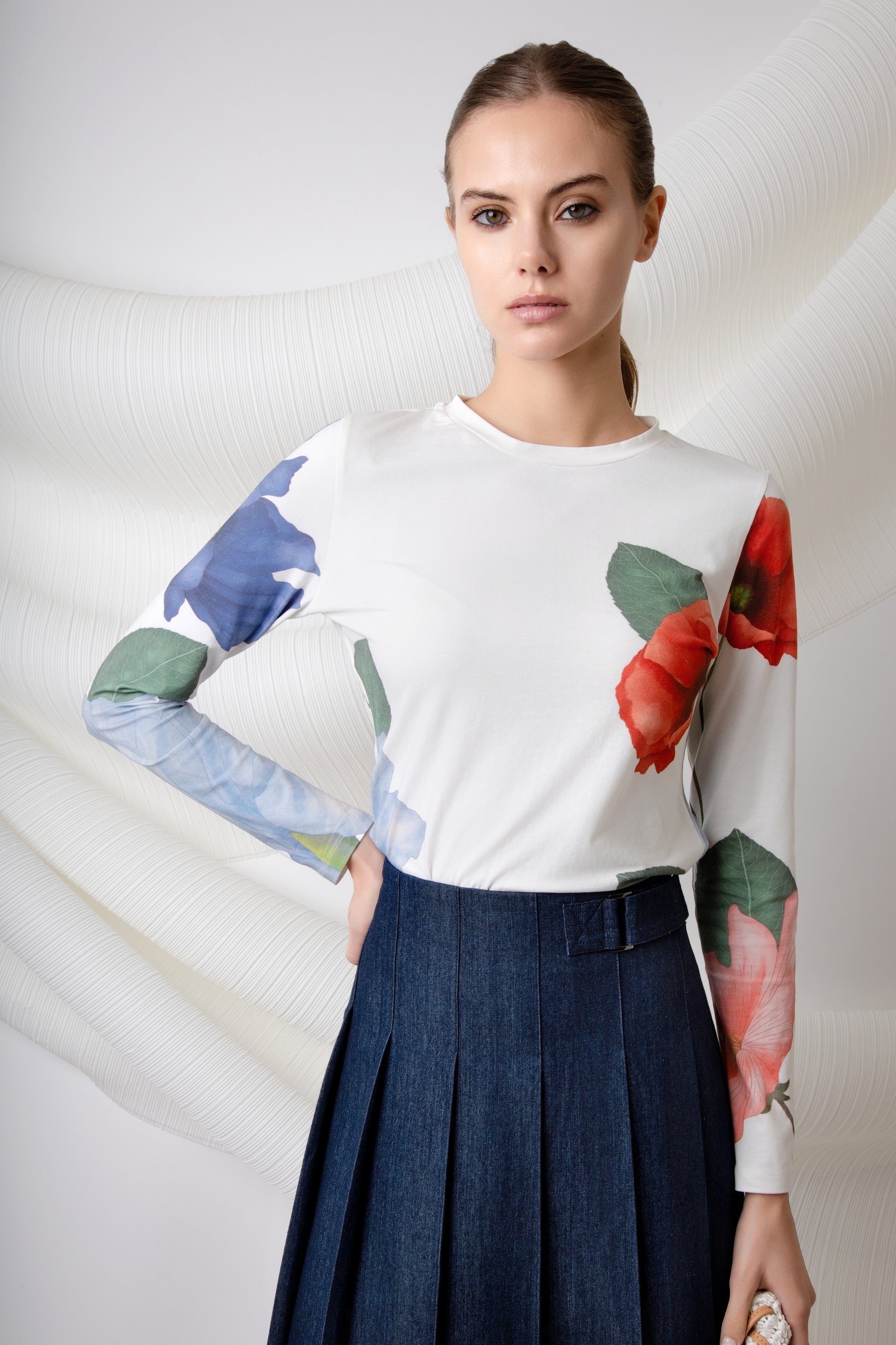 MUN-MNS4578 BLUE DENIM POLARIS SKIRT