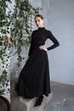 MUN-MNA4213 BLACK EYELET TOP