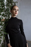 MUN-MNA4213 BLACK EYELET TOP