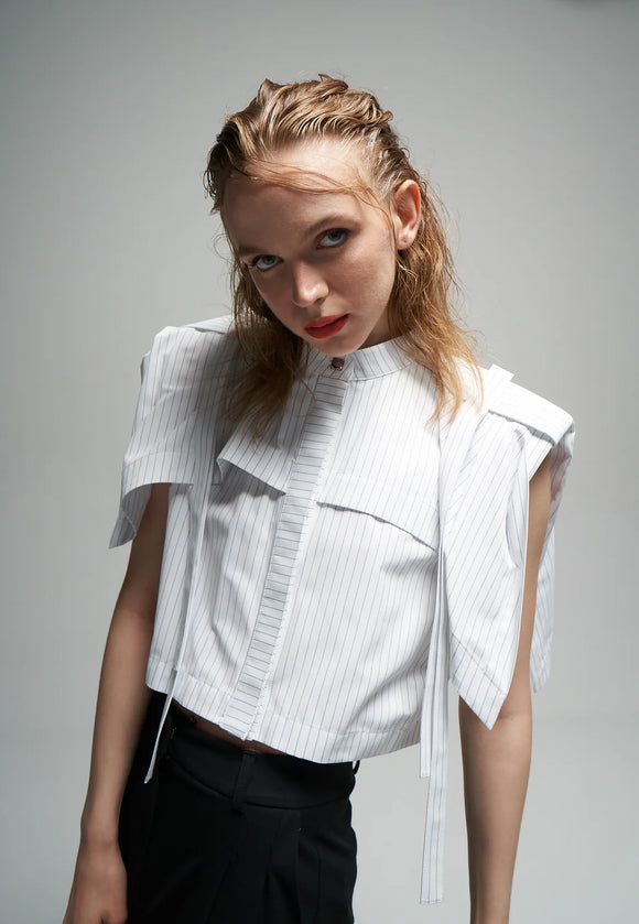 MAM-6624 OFF WHITE STRIPED SHIRT