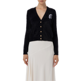 ELS-MK32M37E2 BLACK&CREAM LOGO CARDI