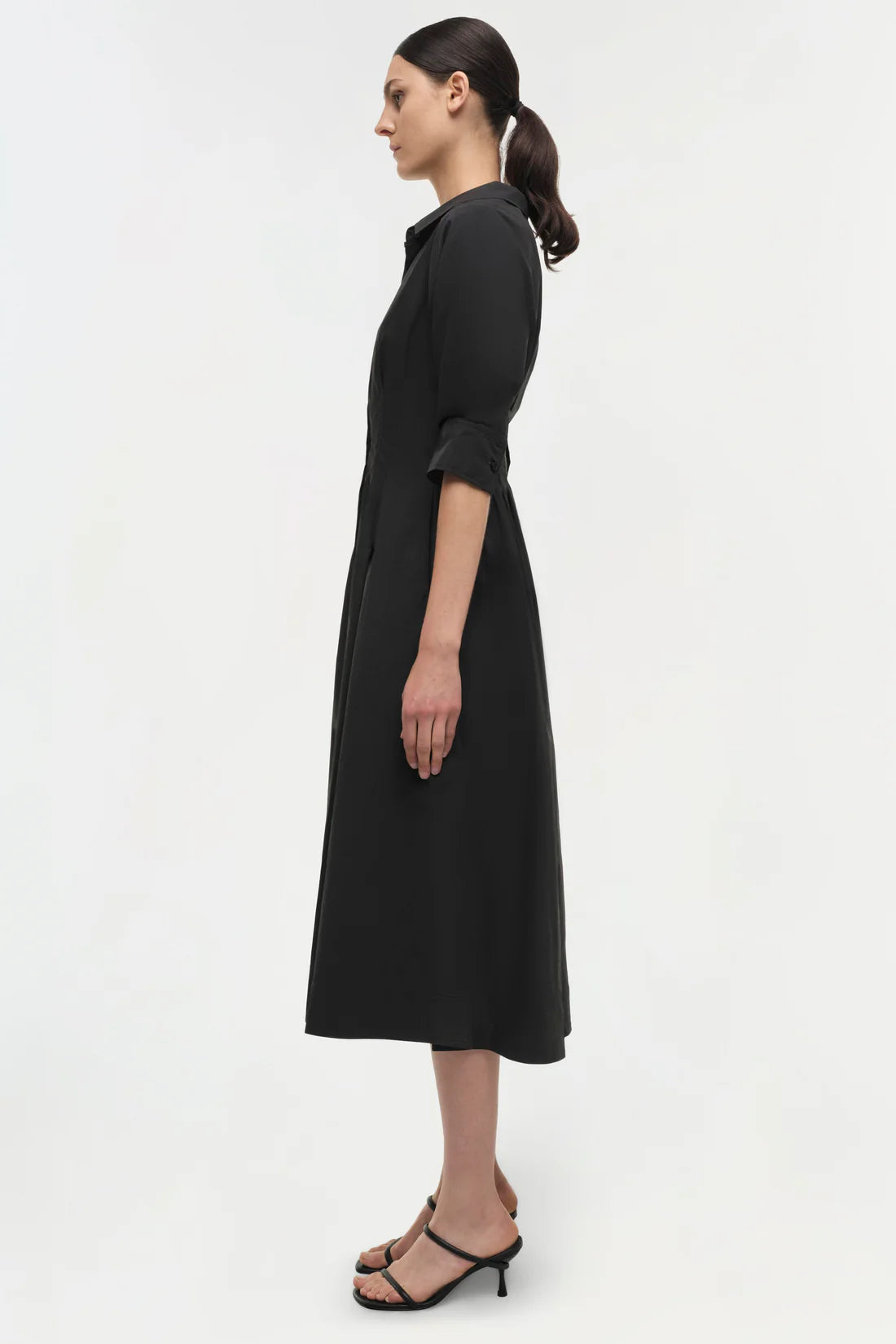 SMK-JAZZ BLACK PINTUCK DRESS