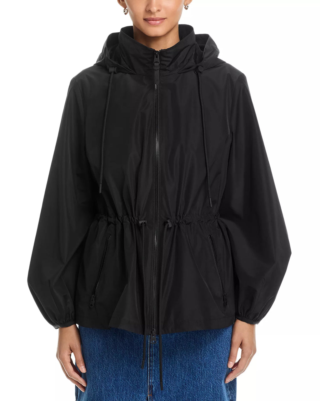 MKG-ISHA-LVS BLACK WAISTED JACKET
