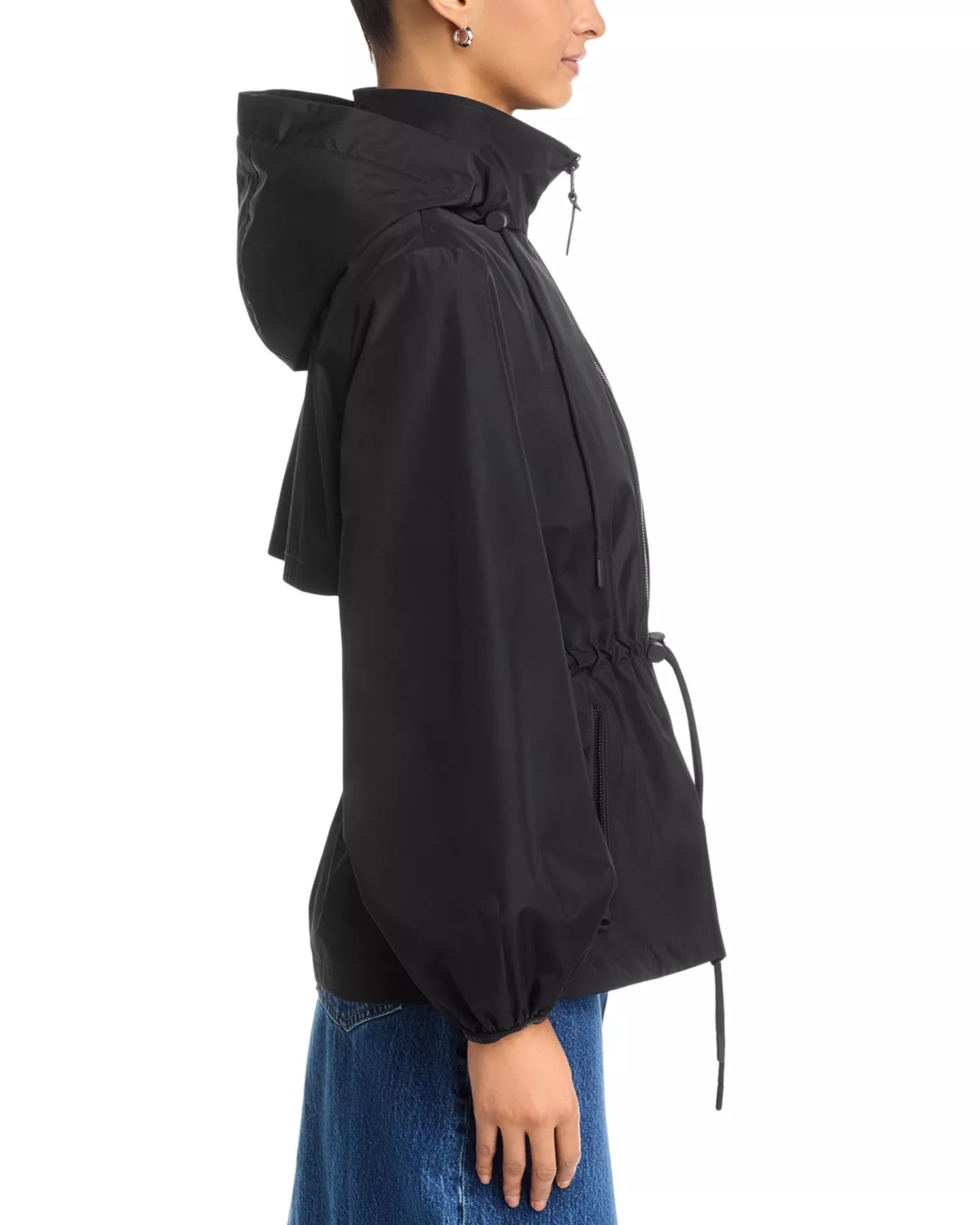 MKG-ISHA-LVS BLACK WAISTED JACKET