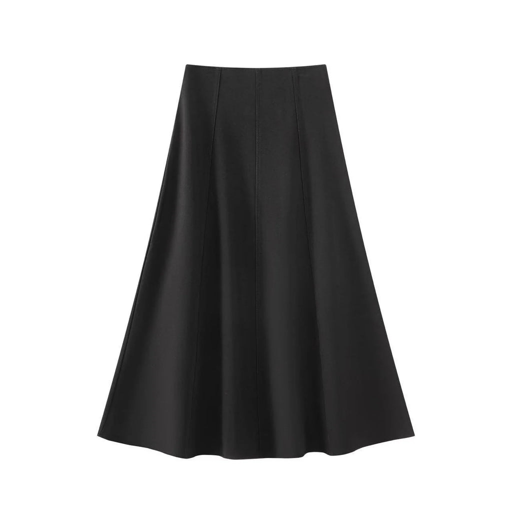 INO-M2-1638 AW26 BLACK PANEL SKIRT