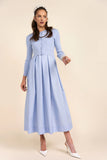 APP-S25-712&705 LIGHT BLUE FOLIE CARDI DRESS SET