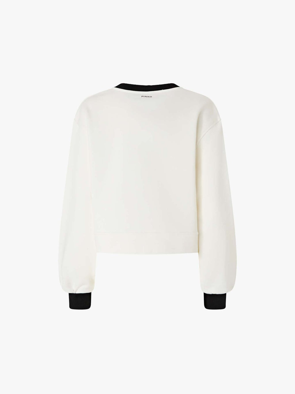 PKO-105609 MANDORLATO IVORY APPLIQUE SWEATSHIRT