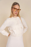 APP-S25-818 IVORY KNIT BOMBER CARDIGAN