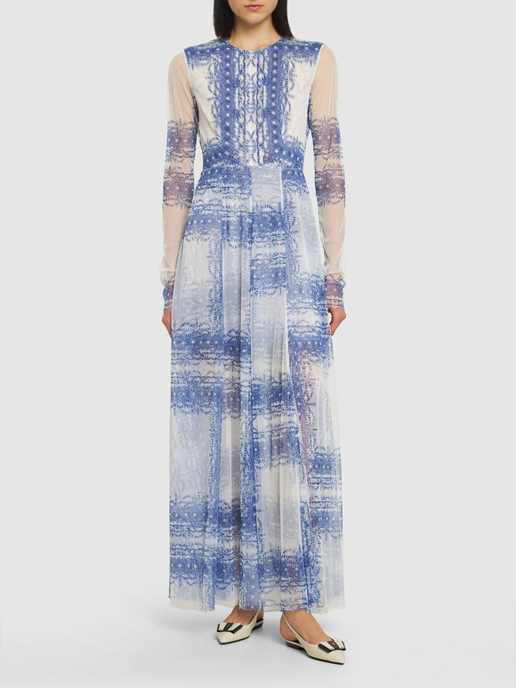Philosophy printed tulle dress 0458
